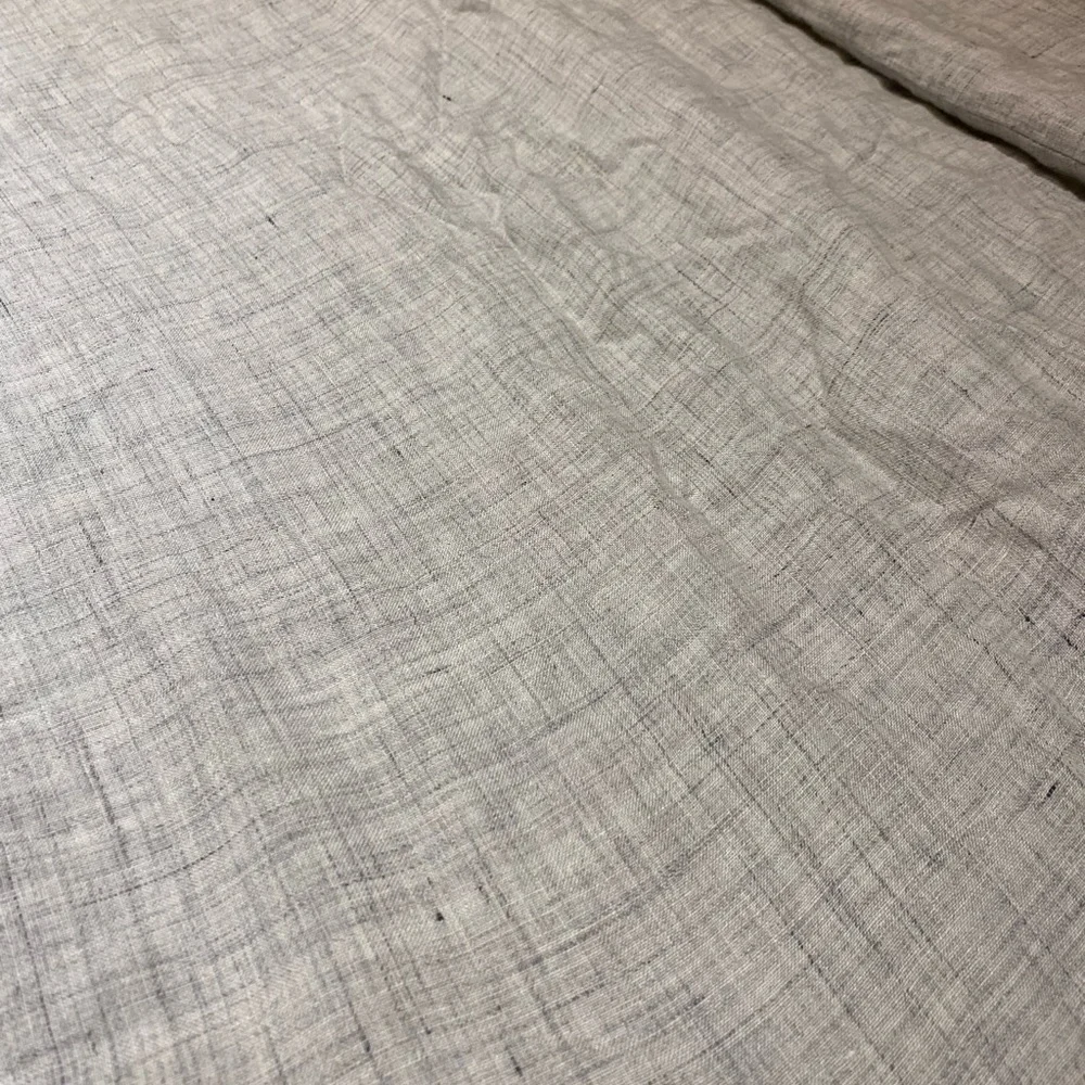 European Flax Linen Duvet Cover - Frost Grey